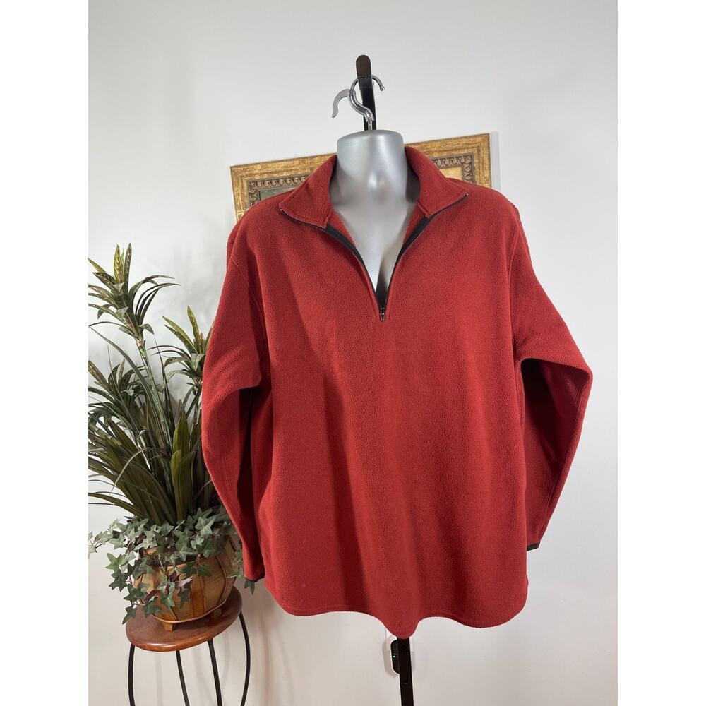 Prospirit Sweater Mens Medium Burgun Fleece 1/4 Zip Outdoor Lifestyle Granpacore